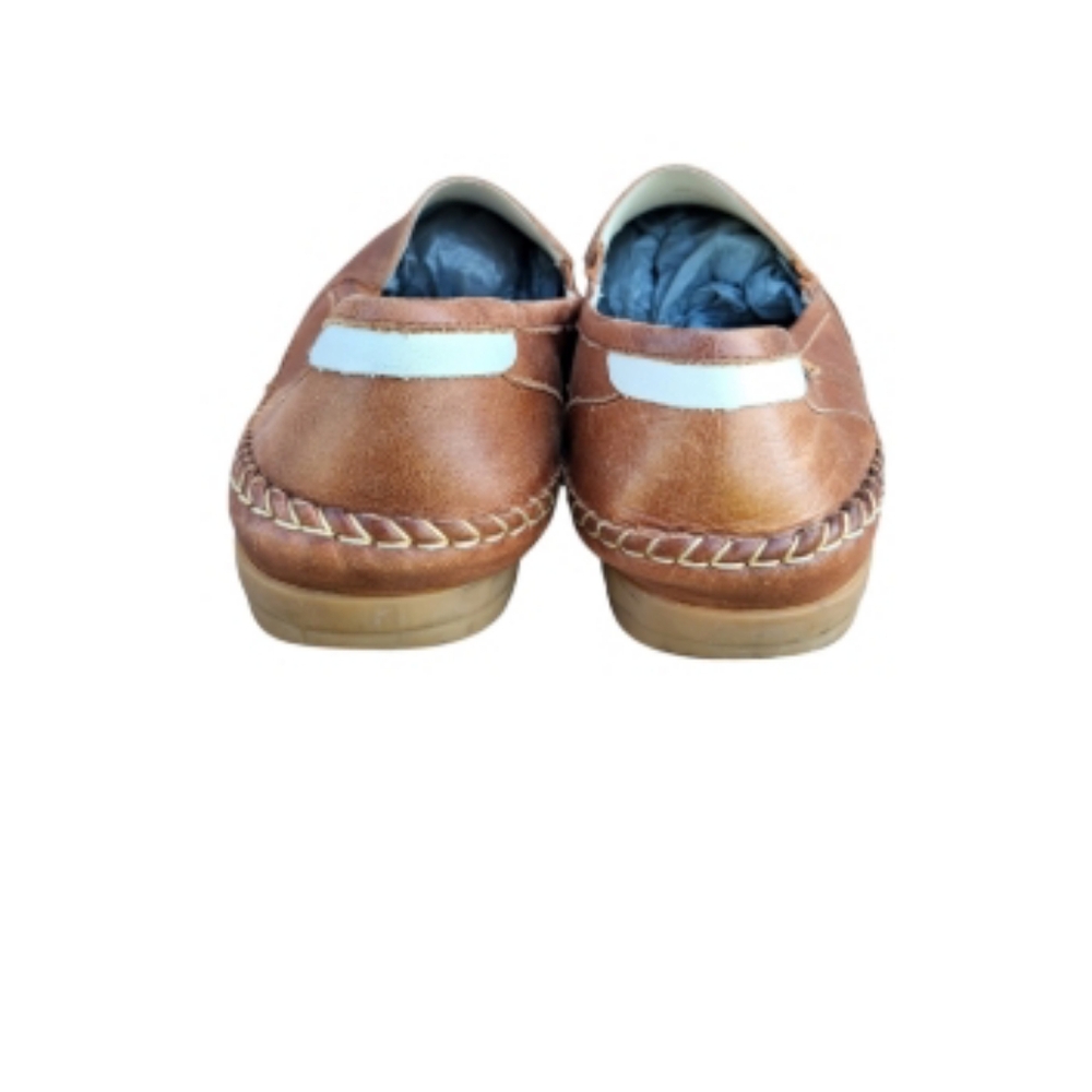 46 Pikolinos Azores Brown Leather Driver Loafer Venetian Slip On Jog Shoe Men 12 - Picture 8 of 16